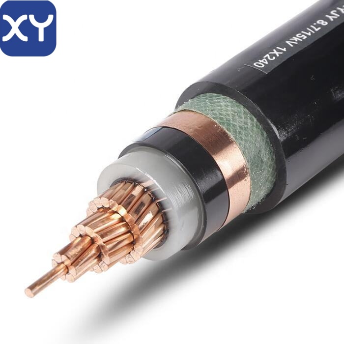 Cross-linked polyethylene insulated, polyvinyl chloride sheathed power cable