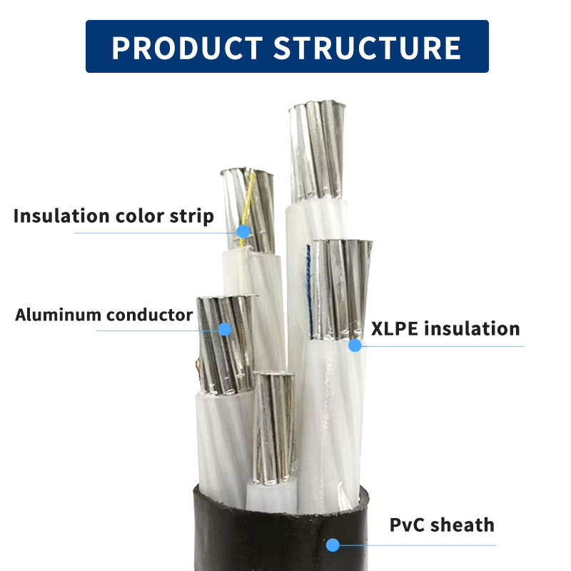 600/1000V AL/XLPE/PVC Low Voltage Aluminium Power Cable (IP67 Rated, Underground)