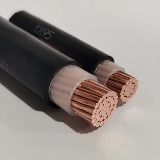Cross-linked polyethylene insulated, polyvinyl chloride sheathed power cable