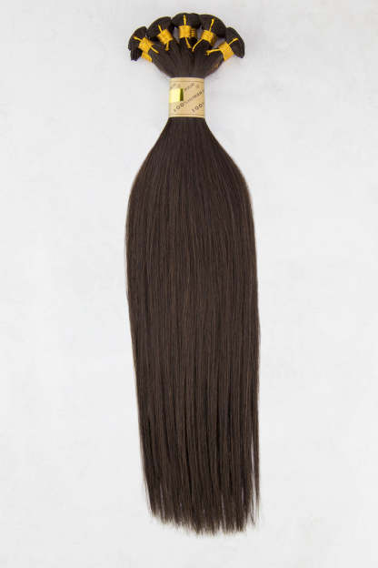Hand Tied Silky Straight 18" - Hand-Tied -  LuxeRemi  - 4