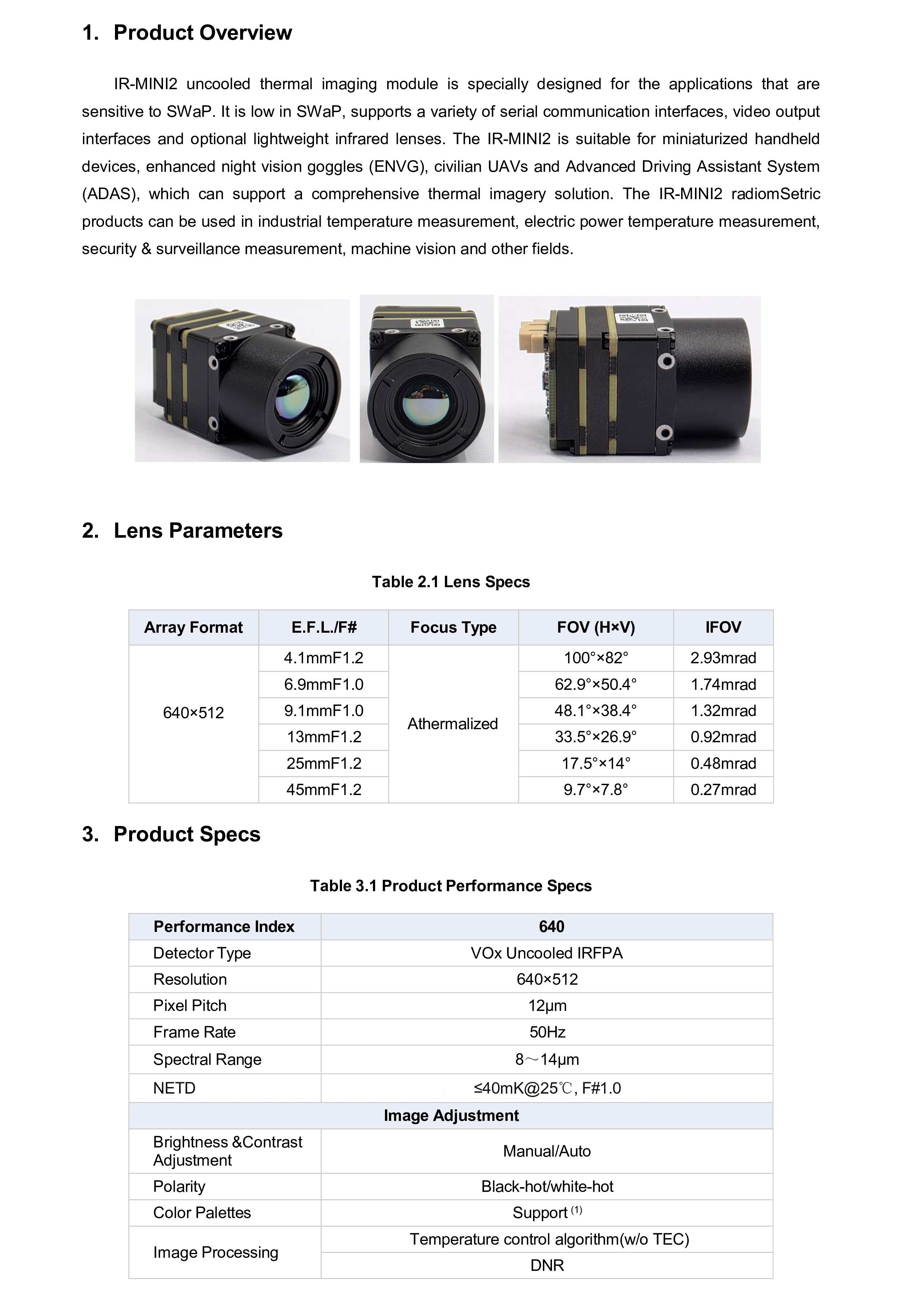 IR-MINI2 Thermal Imaging Module