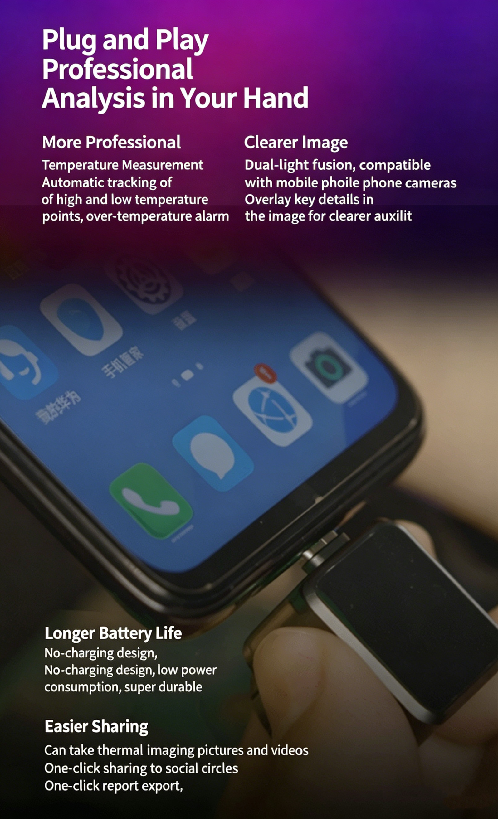 OWS-X2 Thermal Imager for Smartphones