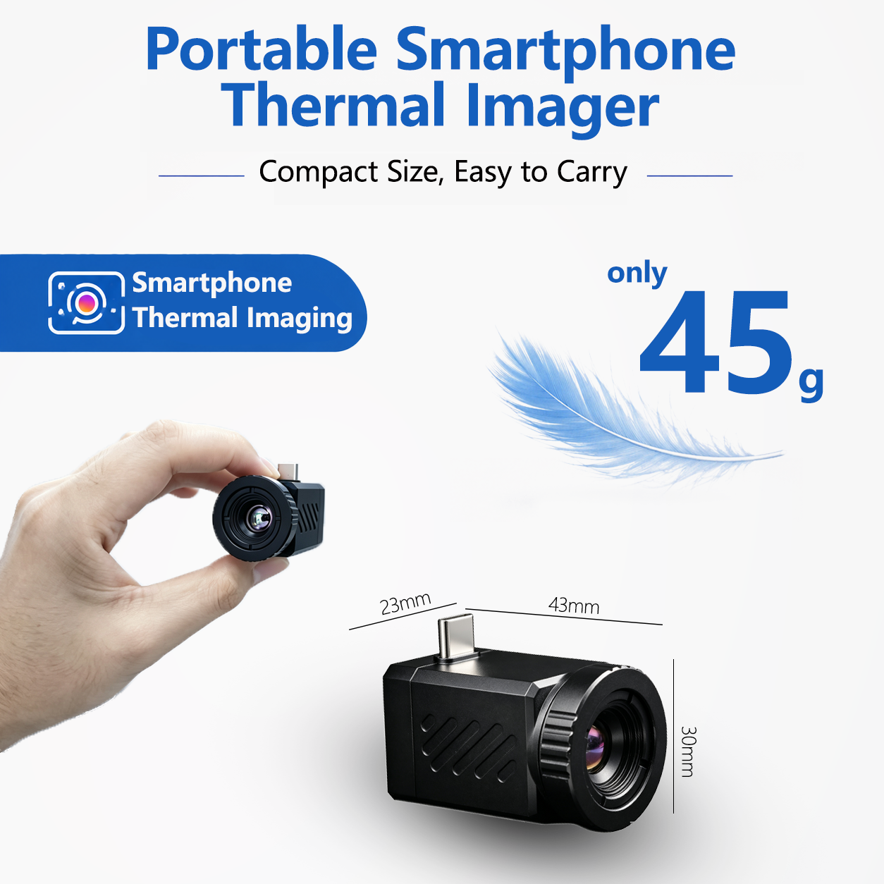 OWLSHINE X2-640 Smartphone Thermal Imager – 640×512, 50Hz, 9.1mm Lens, Type-C Thermal Camera for Android