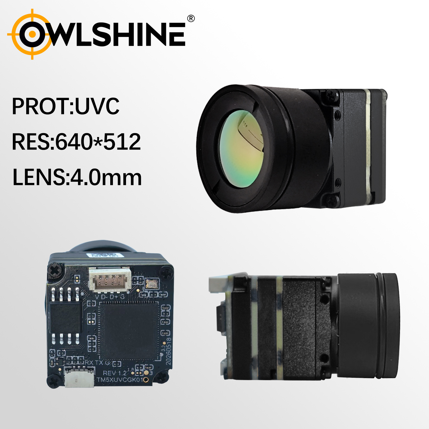 Thermal Imager Module UVC interface 256/384/640Resolution 4.0/9.1mm Lens
