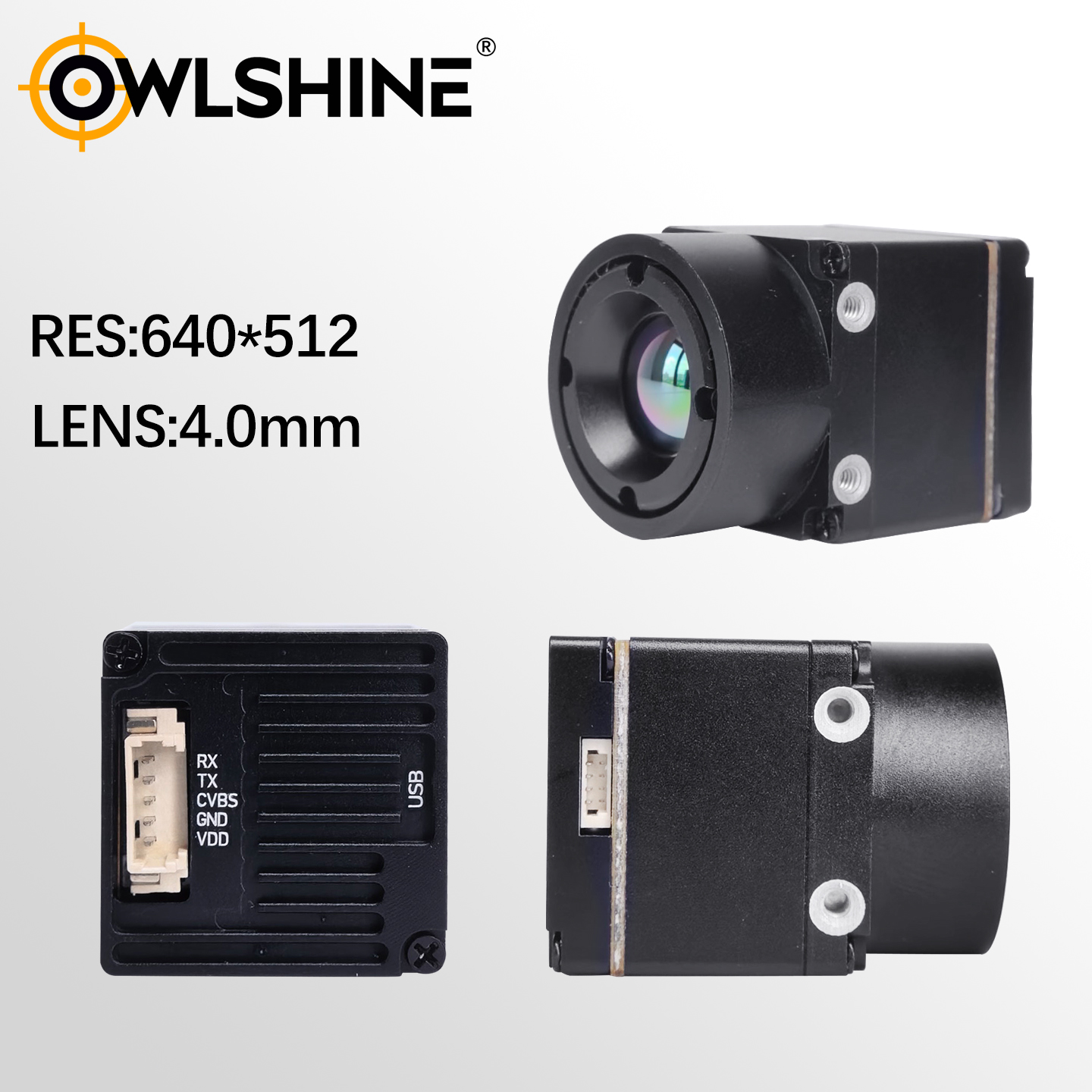 Thermal Camera fpv 256/384/640 9MM thermal imaging camera For FPV Drones with CVBS Interface Micro Thermal imager Camera Module