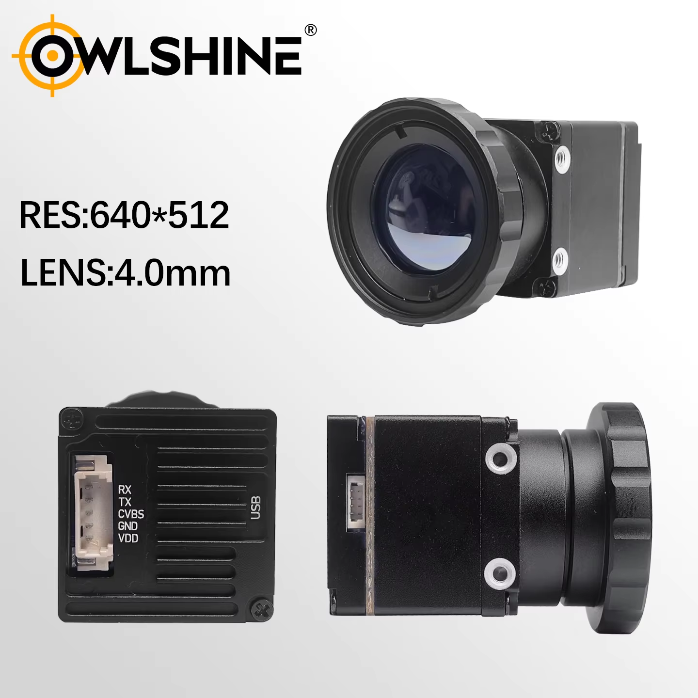 Thermal Camera fpv 640*512  9.1/4.0MM thermal imaging camera For FPV Drones with CVBS+UVC Interface Micro Thermal imager Camera Module