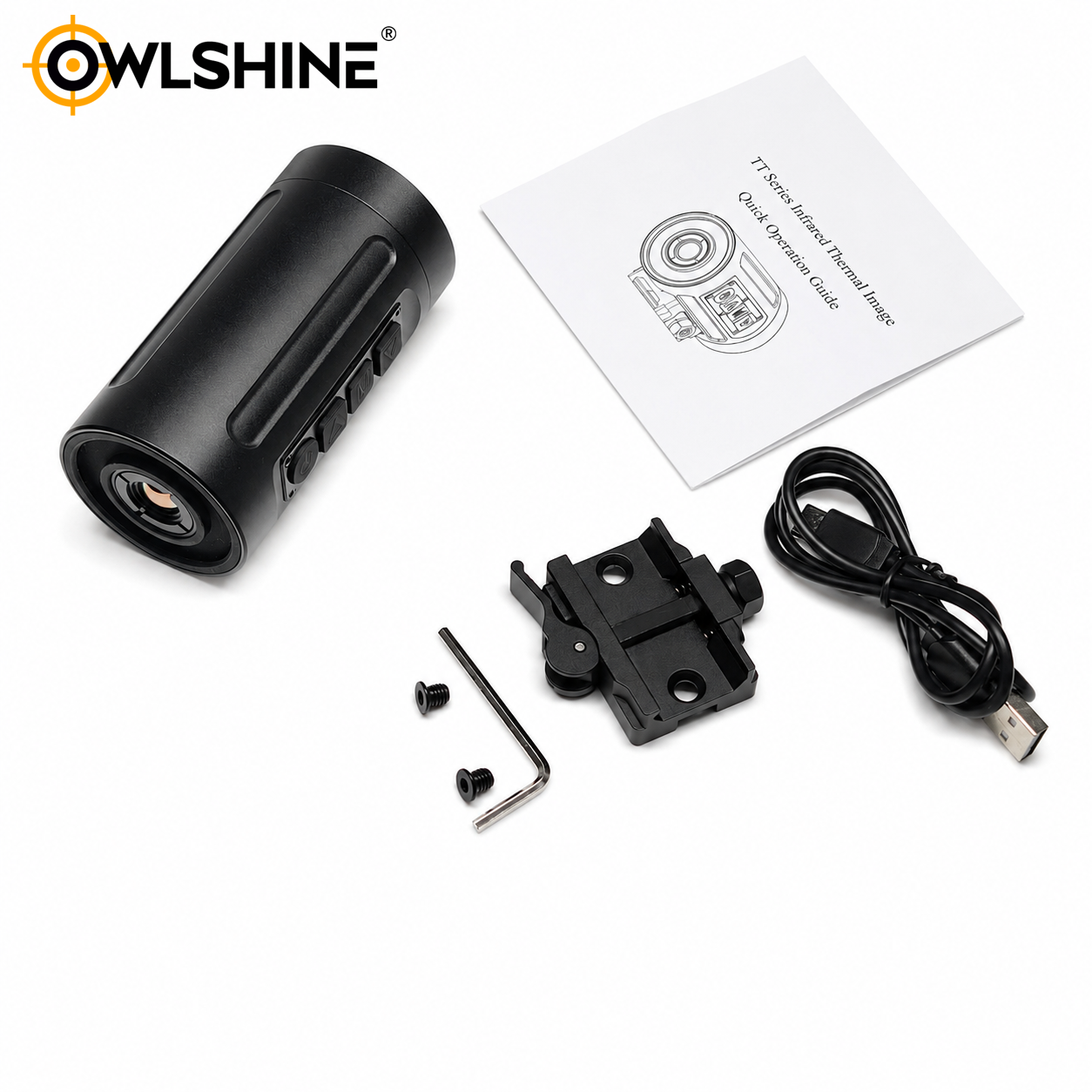 OWLSHINE OWS-300+ SRV Thermal Imaging Sight, 256×192 50Hz, 9.7mm Lens, 6H Runtime, 32GB, IP66 & 6KJ Shock Resistant