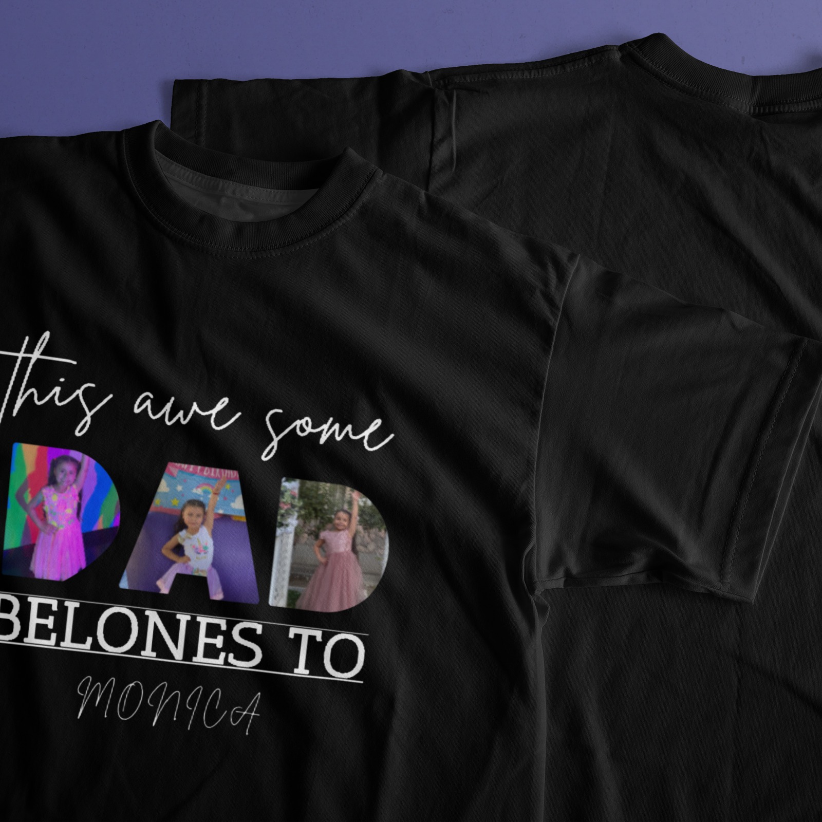 Familien-Kinder-Gedenkfoto-T-Shirt mit individuellem Aufdruck