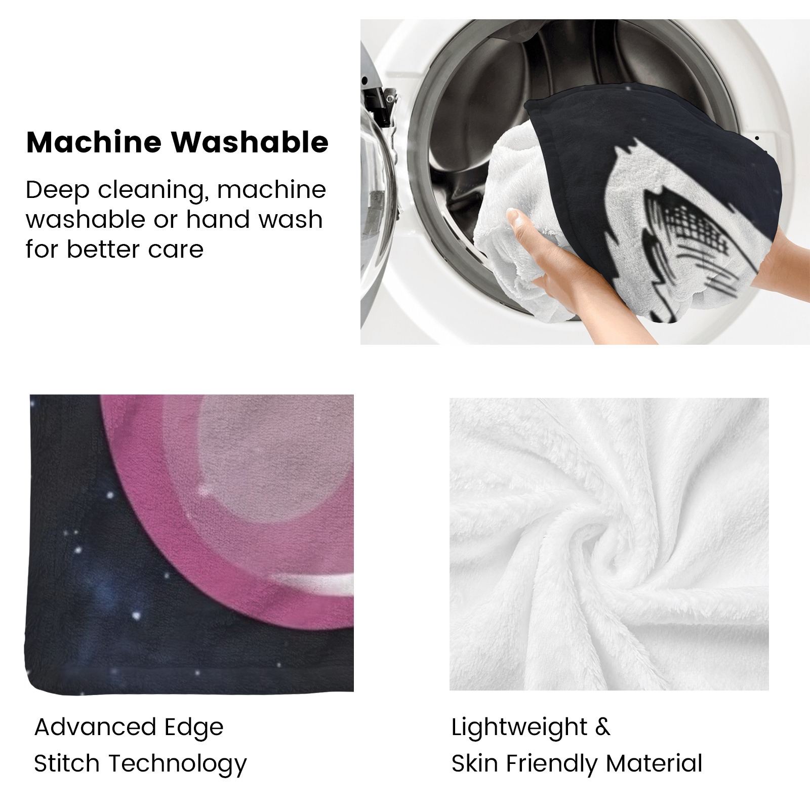 Alpaka-Kaugummi-Decke mit lustigem Tiermotiv und personalisiertem Namen