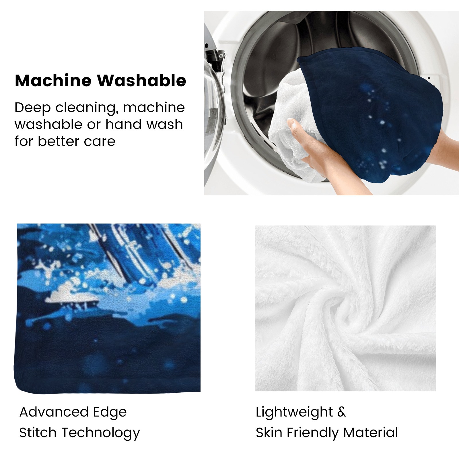 Personalisierte Decke mit einem Motiv von gekühltem Bier und individuellem Namen/Text