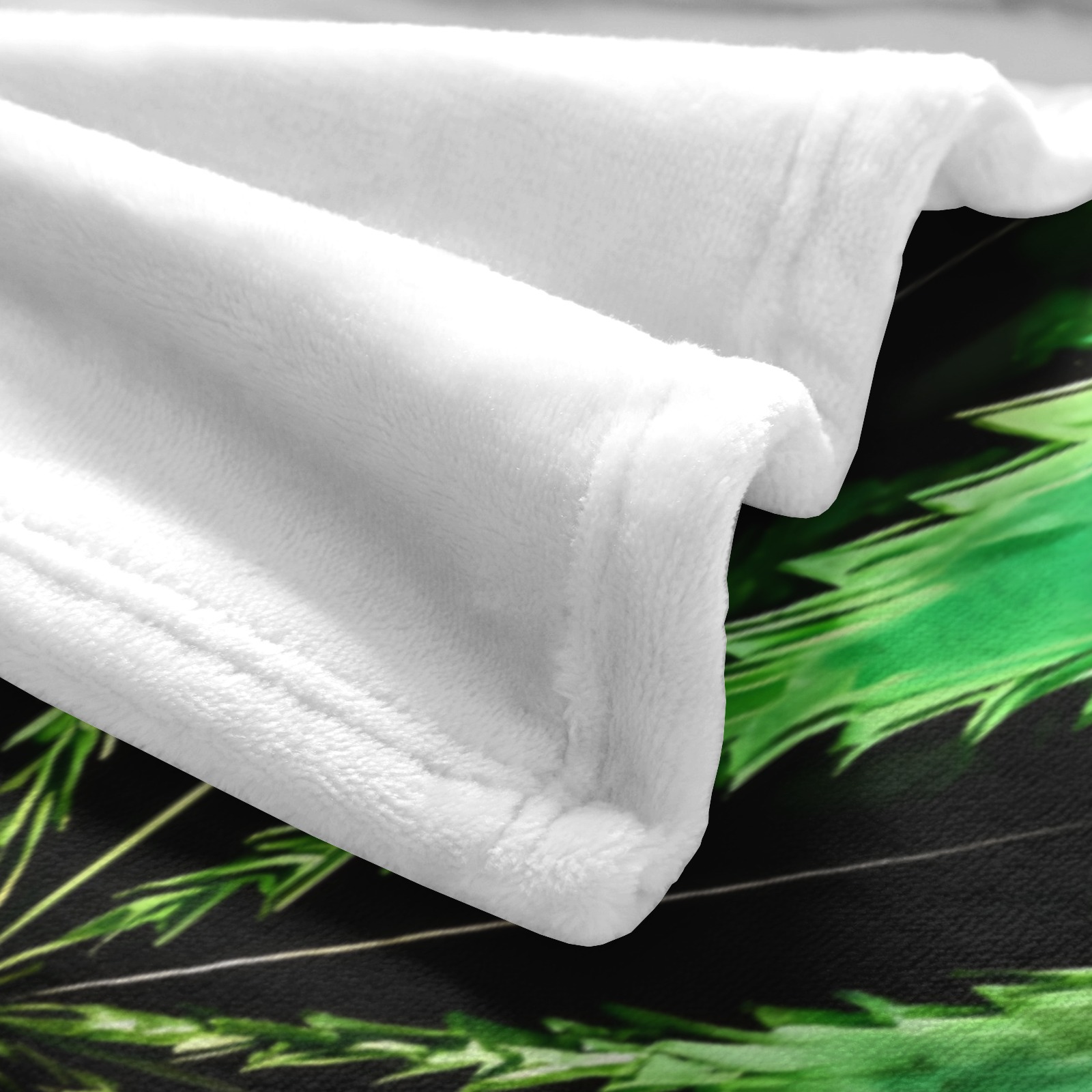 Magische Decke im Blitz-Ahornblatt-Stil mit individuellem Namen