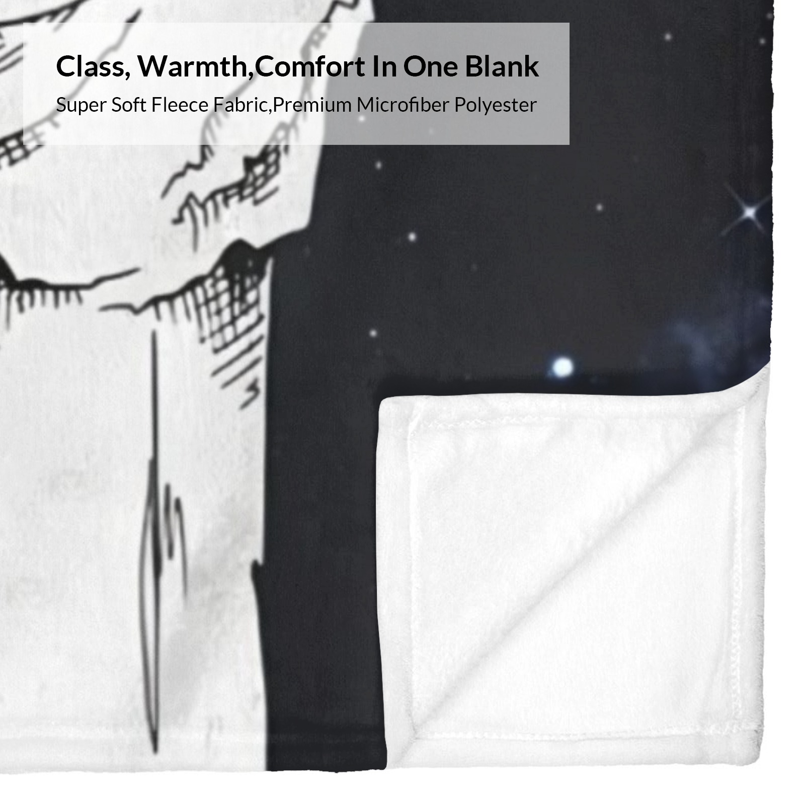 Alpaka-Kaugummi-Decke mit lustigem Tiermotiv und personalisiertem Namen