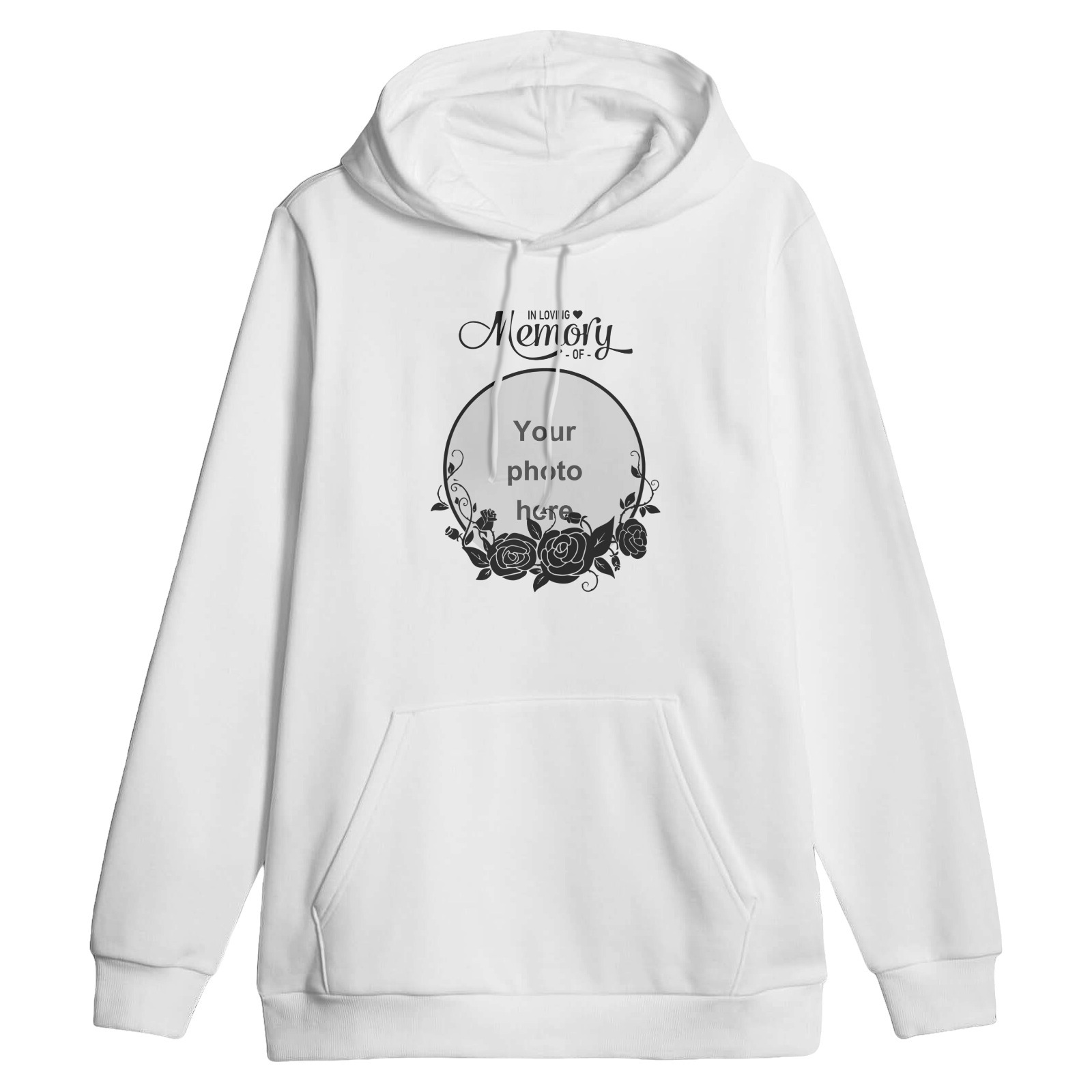 Individuell gestalteter Kapuzenpullover mit Fotodruck als Erinnerungsstück