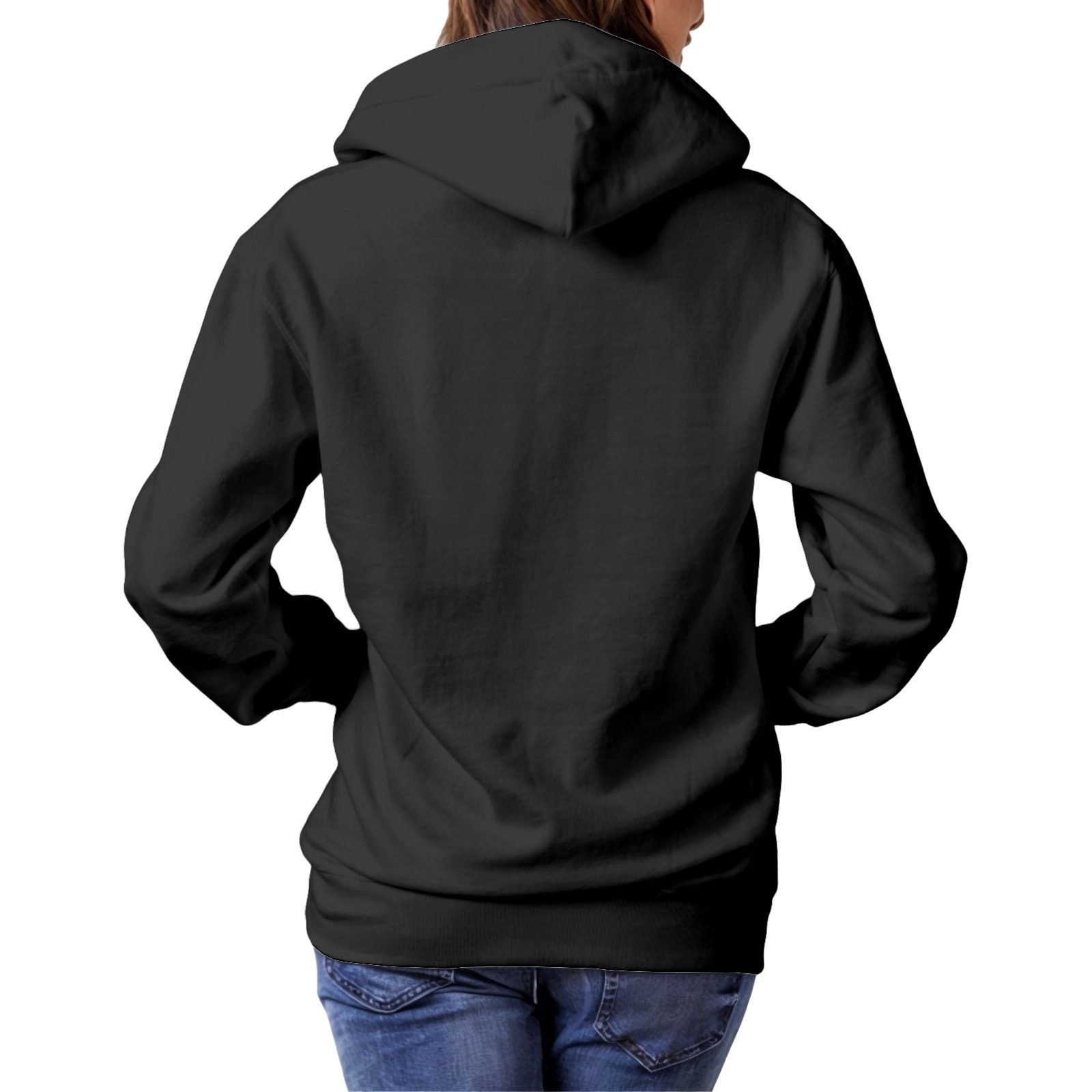 Individuell gestalteter Kapuzenpullover mit einer Sammlung persönlicher Fotos