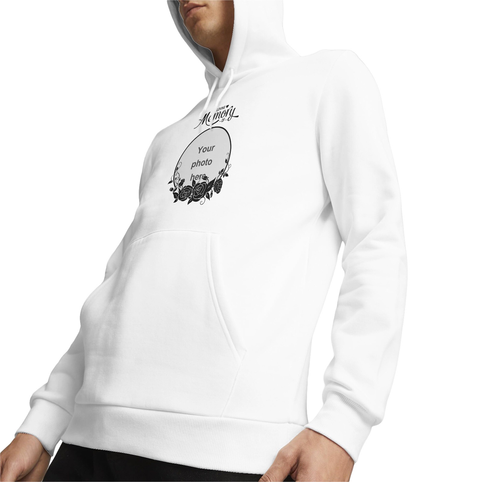 Individuell gestalteter Kapuzenpullover mit Fotodruck als Erinnerungsstück