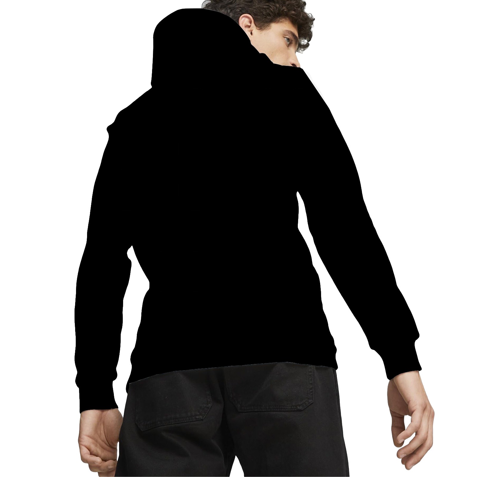 Individuell gestalteter Kapuzenpullover mit einer Sammlung persönlicher Fotos