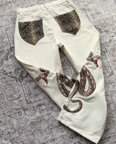 “snake” jeans