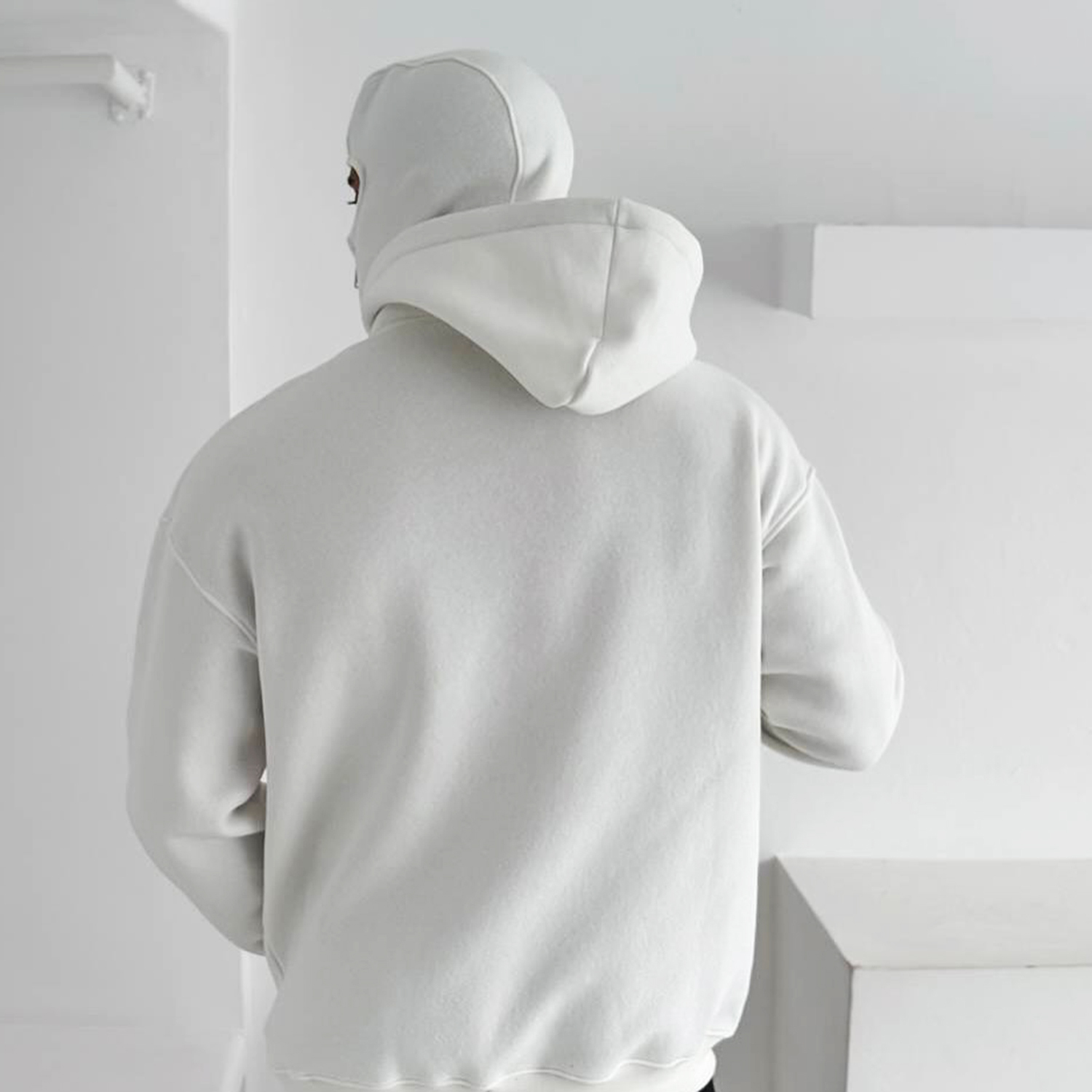 Casual Zipper Mask Hoodie