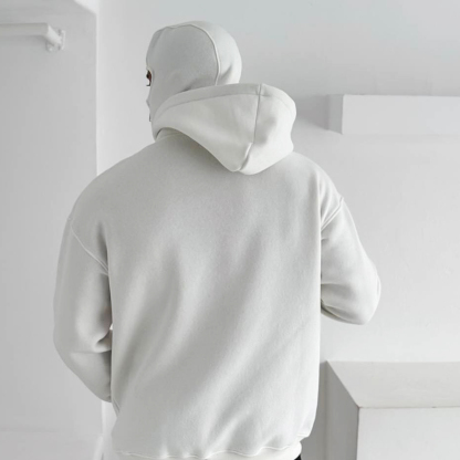 Casual Zipper Mask Hoodie