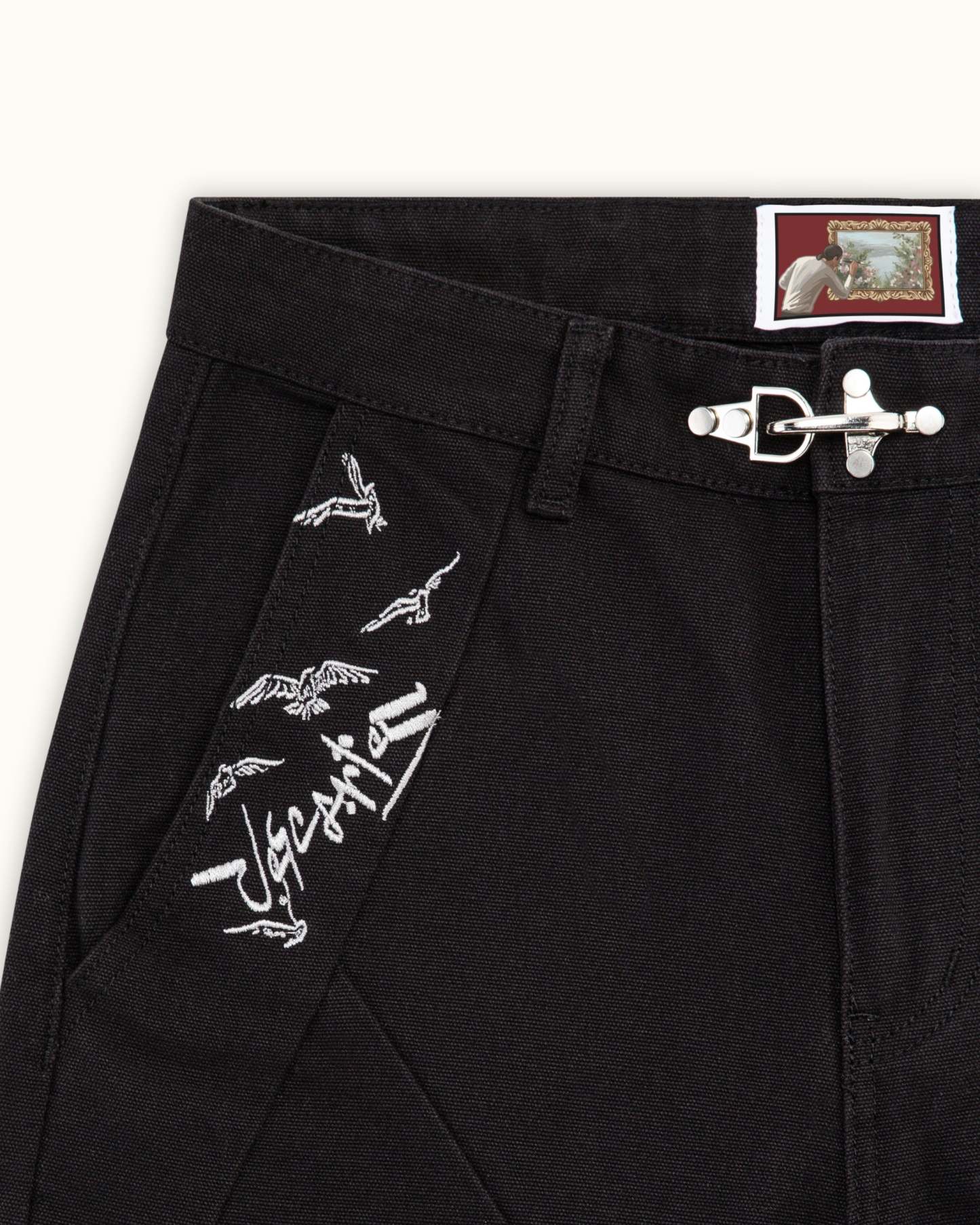 Black Crescent Pants