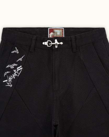 Black Crescent Pants