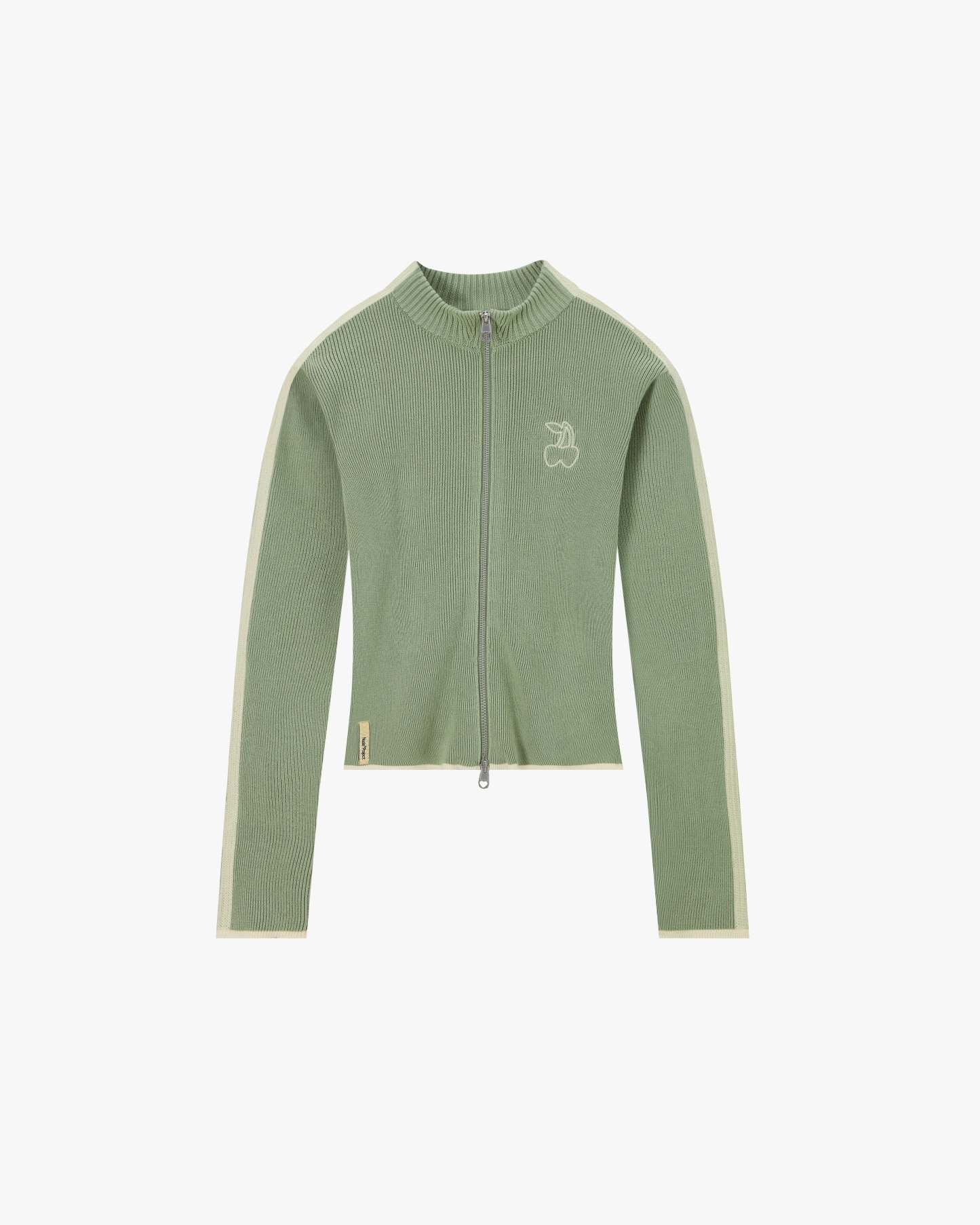 Cherries Full-Zip Knit Green