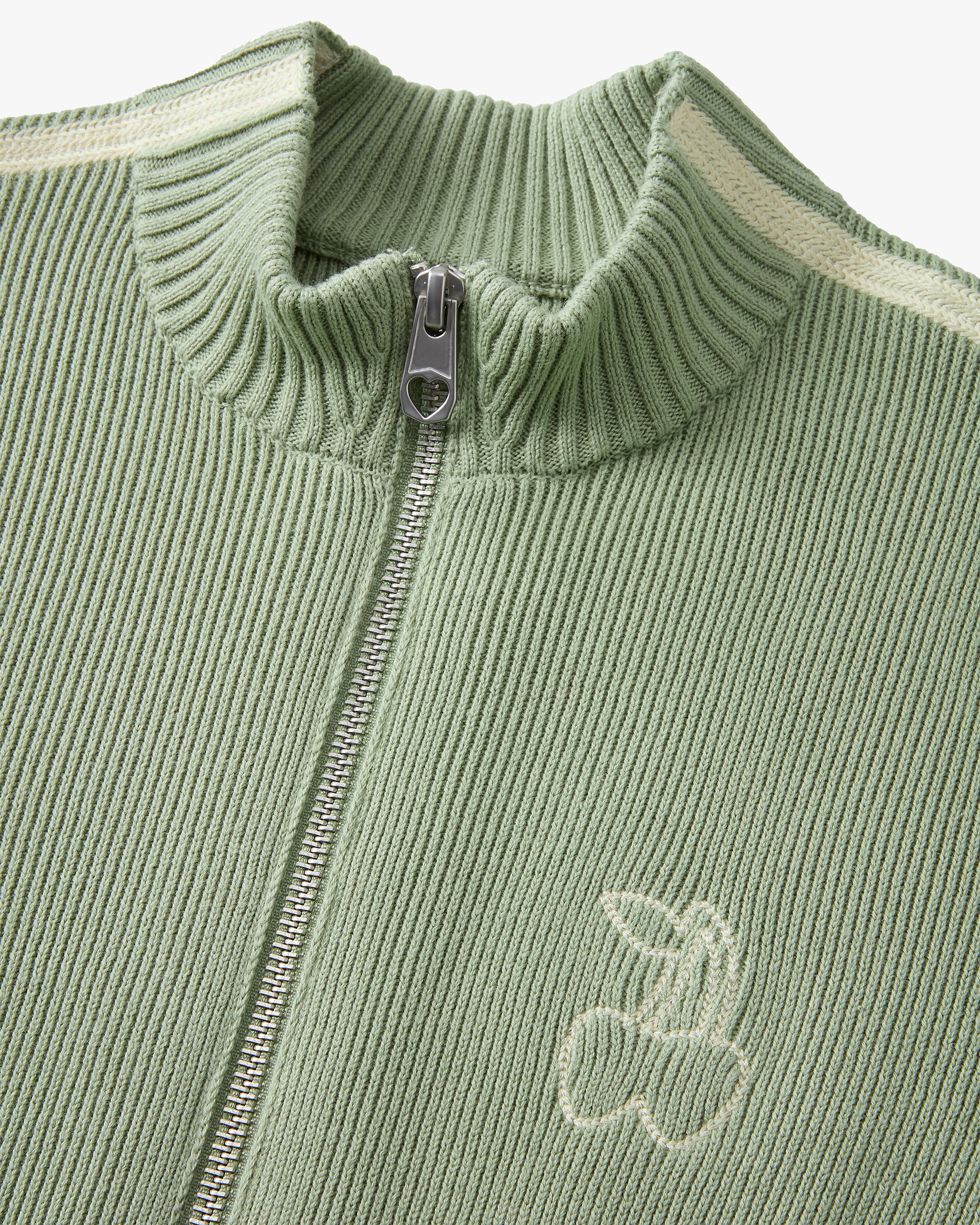 Cherries Full-Zip Knit Green