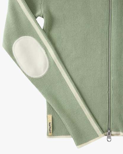Cherries Full-Zip Knit Green