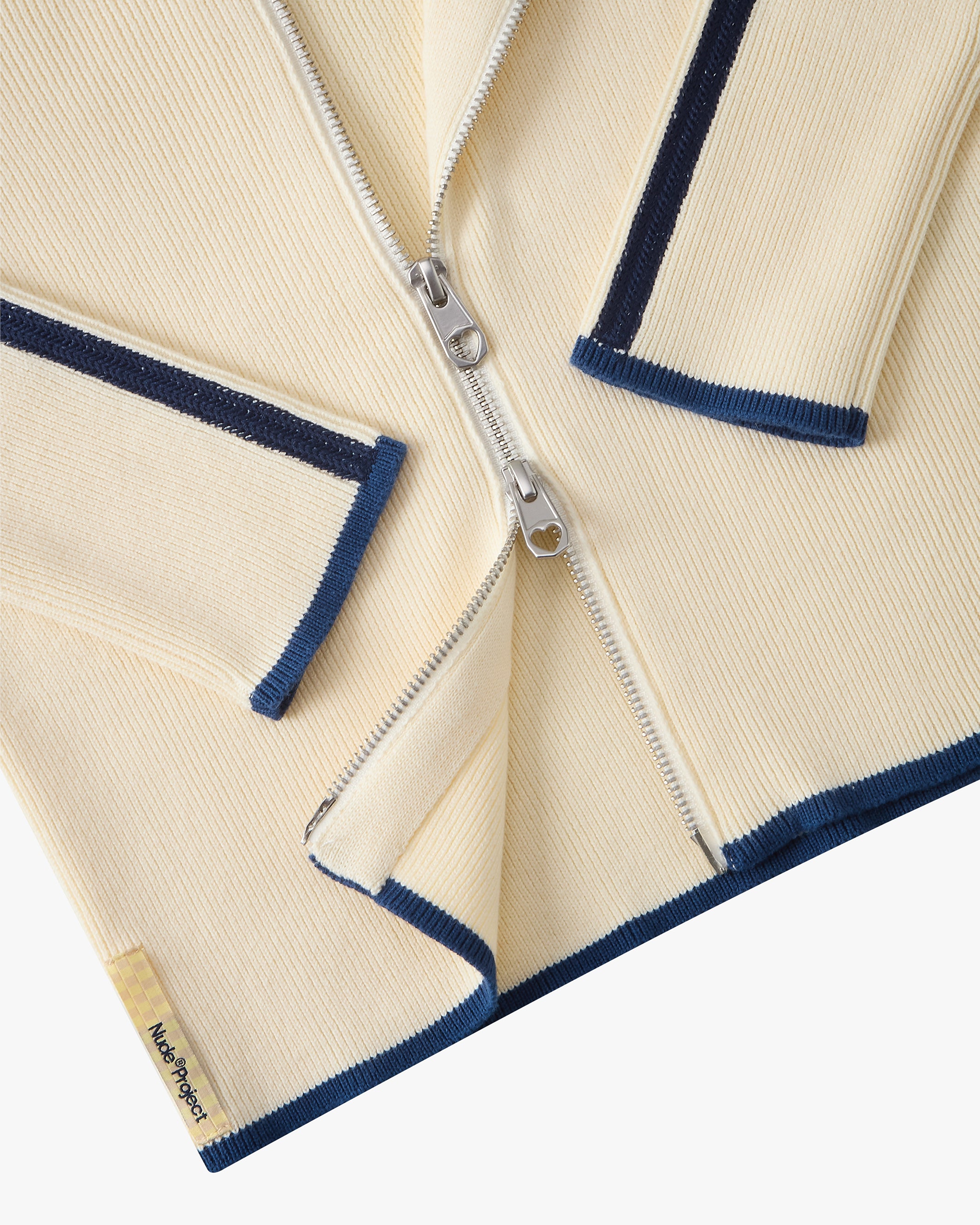 Cherries Full-Zip Knit Ecru