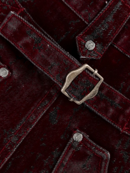 KNUCKLE BOOTCUT VELVET PANTS