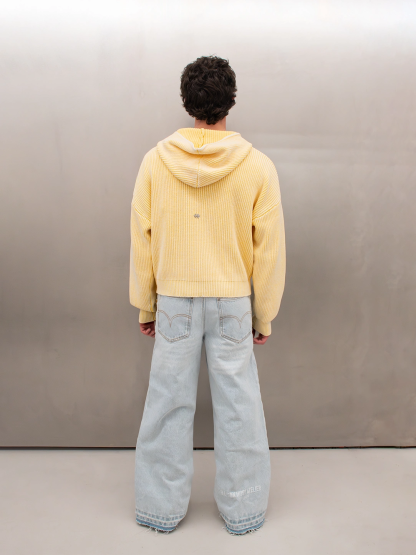 ICONIC KNIT ZIPPER YELLOW
