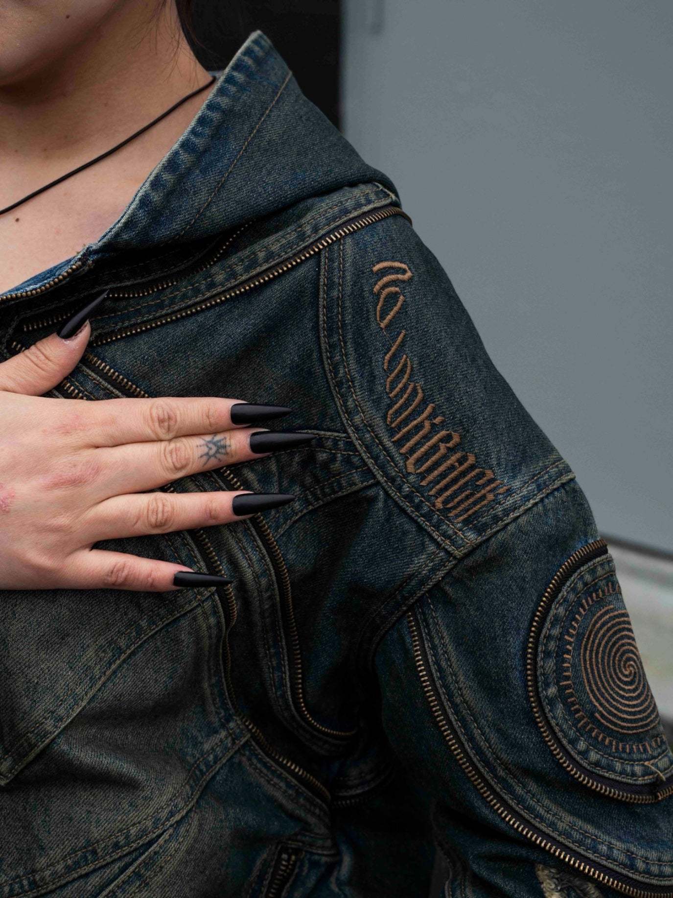 "SPIRAL" Denim Jacket