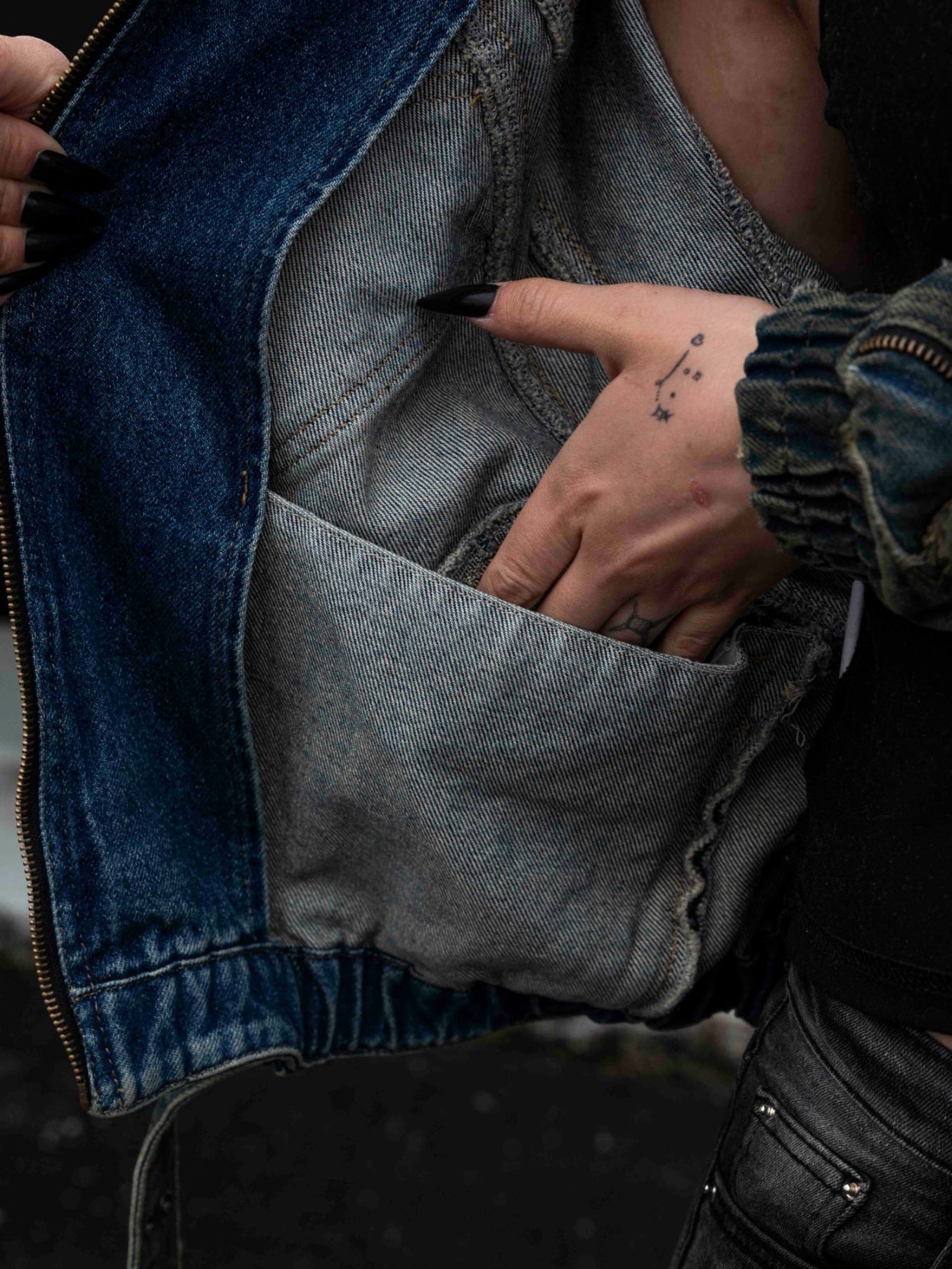 "SPIRAL" Denim Jacket