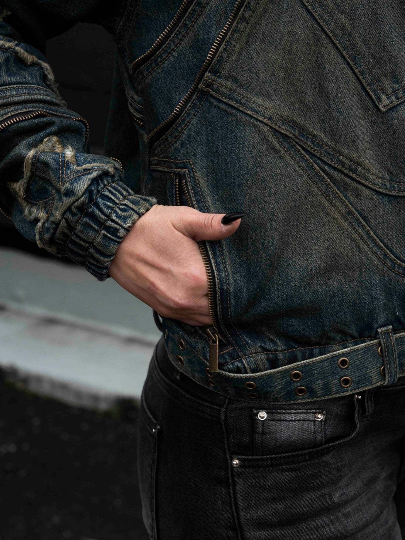 "SPIRAL" Denim Jacket