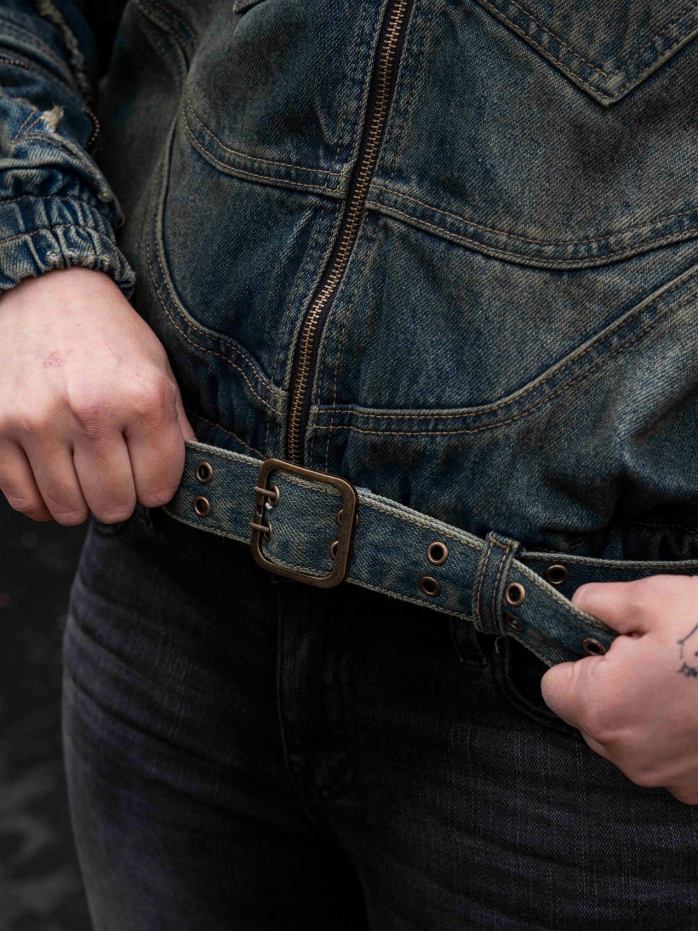 "SPIRAL" Denim Jacket