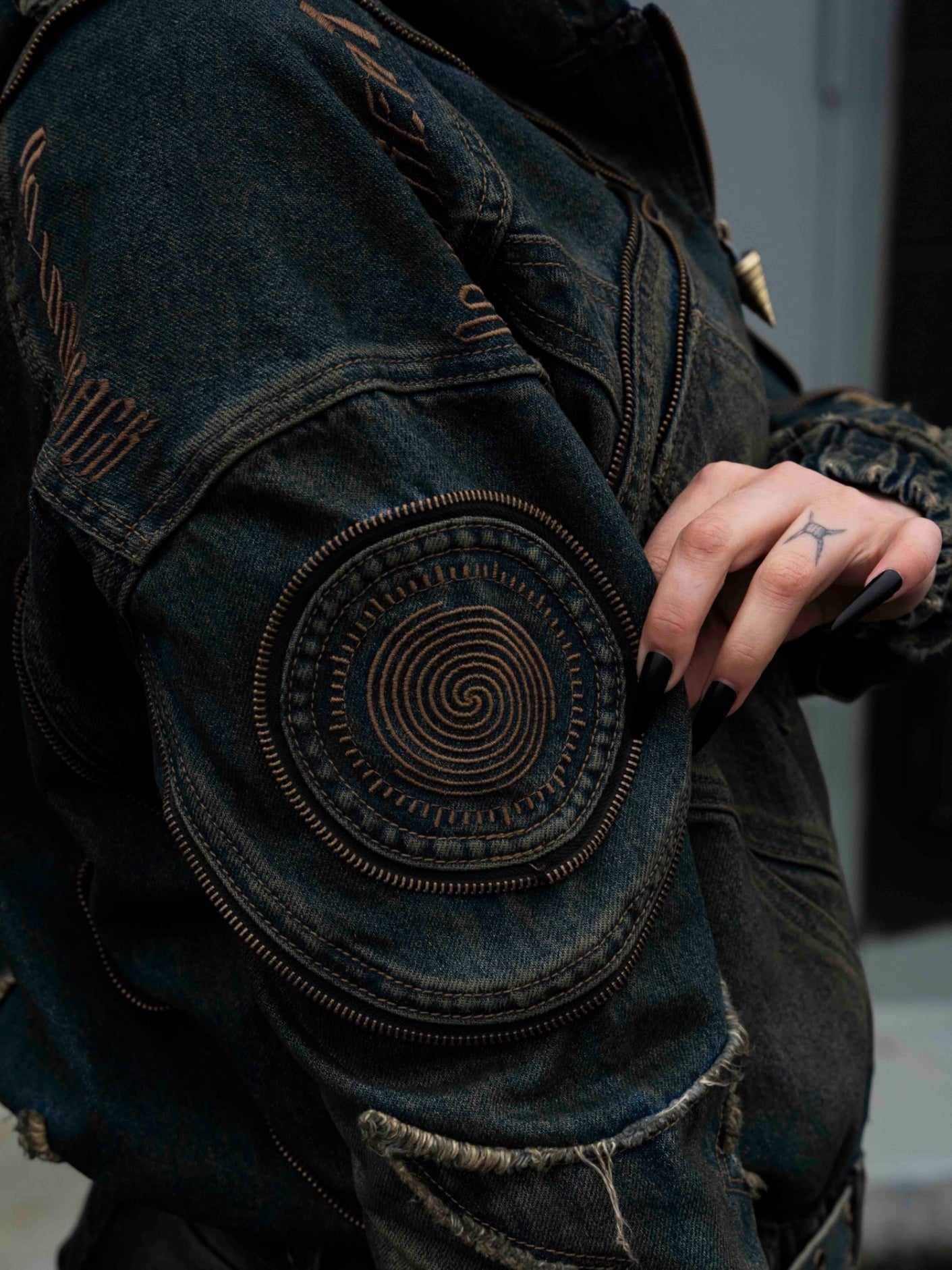 "SPIRAL" Denim Jacket