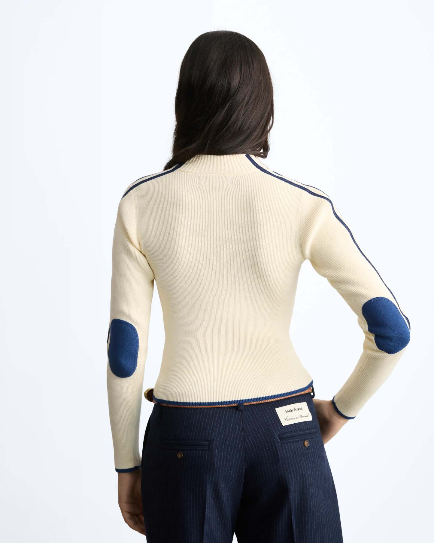 Cherries Full-Zip Knit Ecru