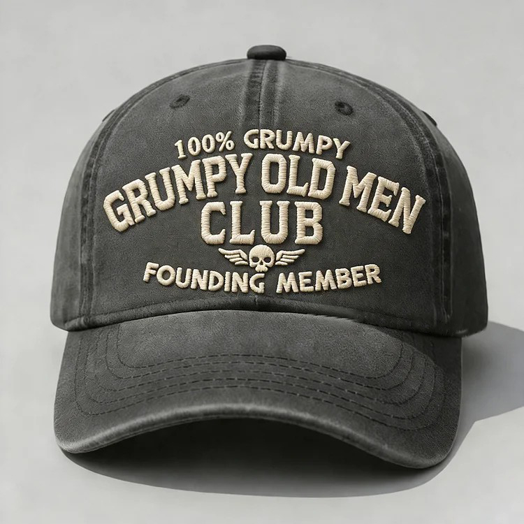 Grumpy Old Men Club Embroidery Cap