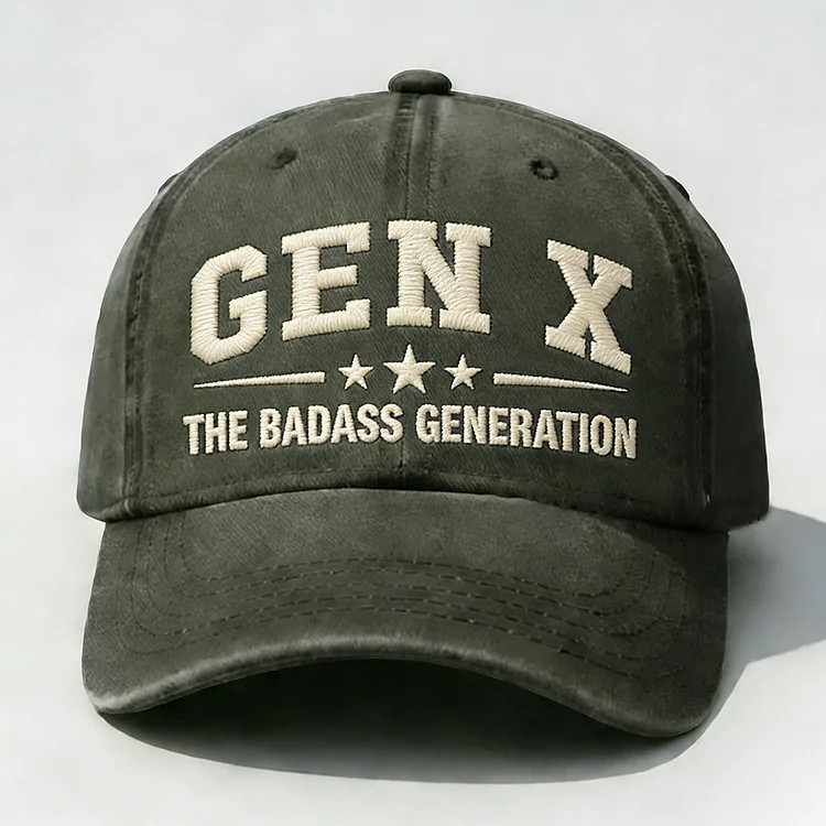 Gen X The Badass Generation Embroidery Cap