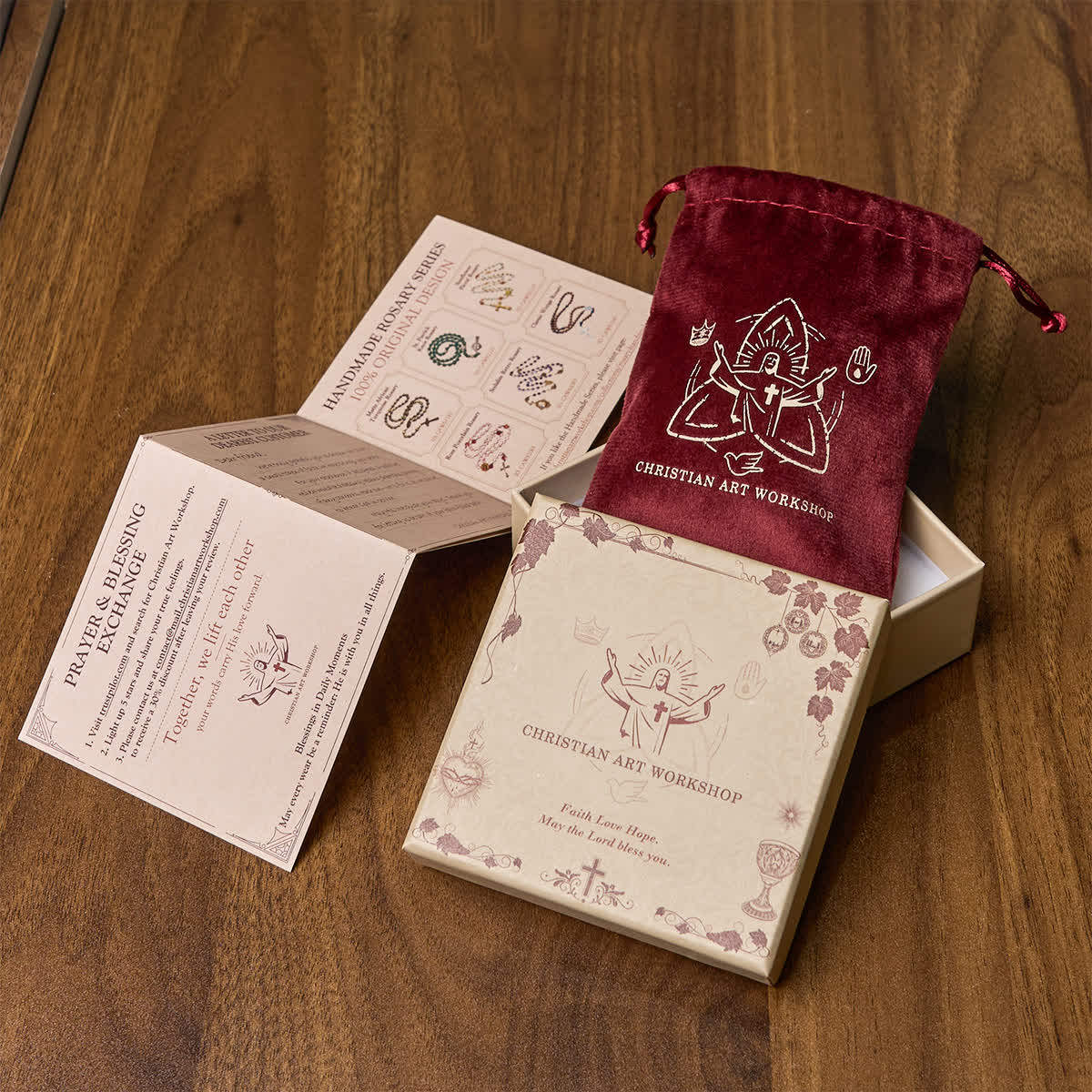 Christianartworkshop Faith Prompt Bracelet with Cross Bead & WWJD Card: Gift-Ready Keepsake