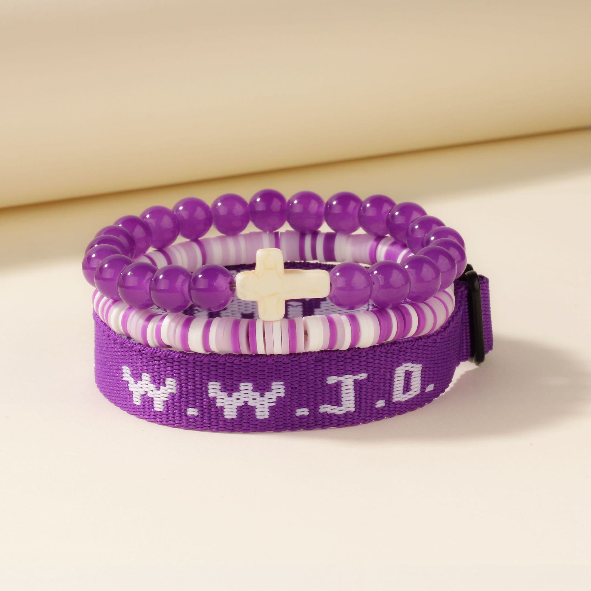 Christianartworkshop Faith Prompt Bracelet with Cross Bead & WWJD Card: Gift-Ready Keepsake