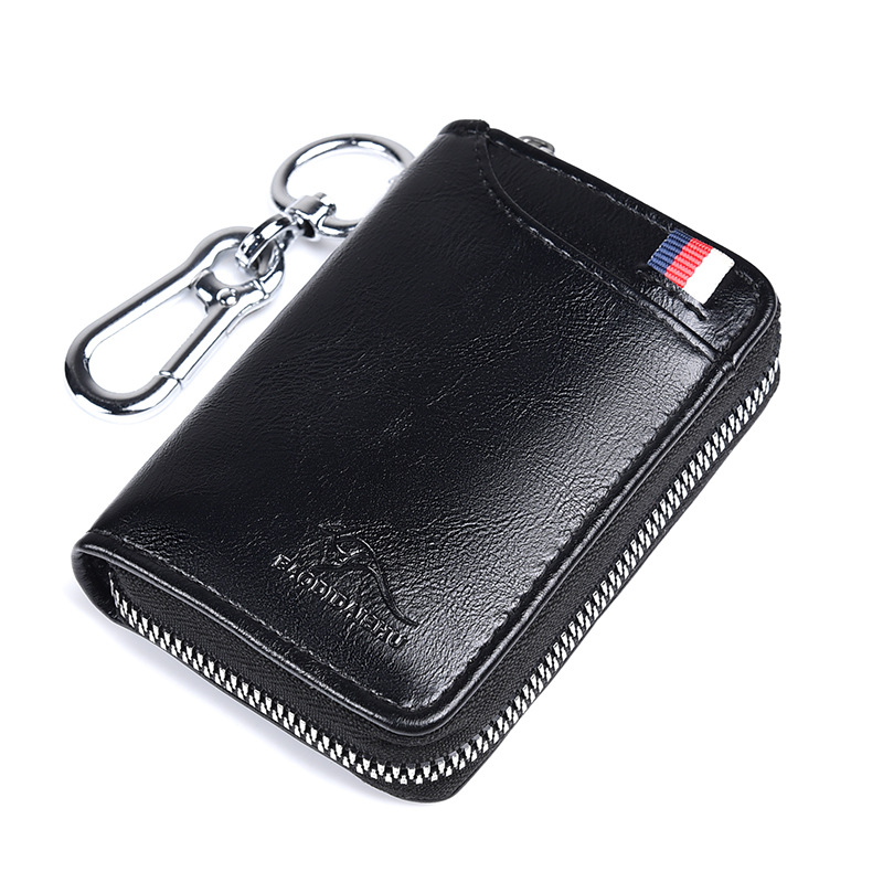 RFID Blocking Anti-Theft Wallet  Men's business casual genuine leather key case