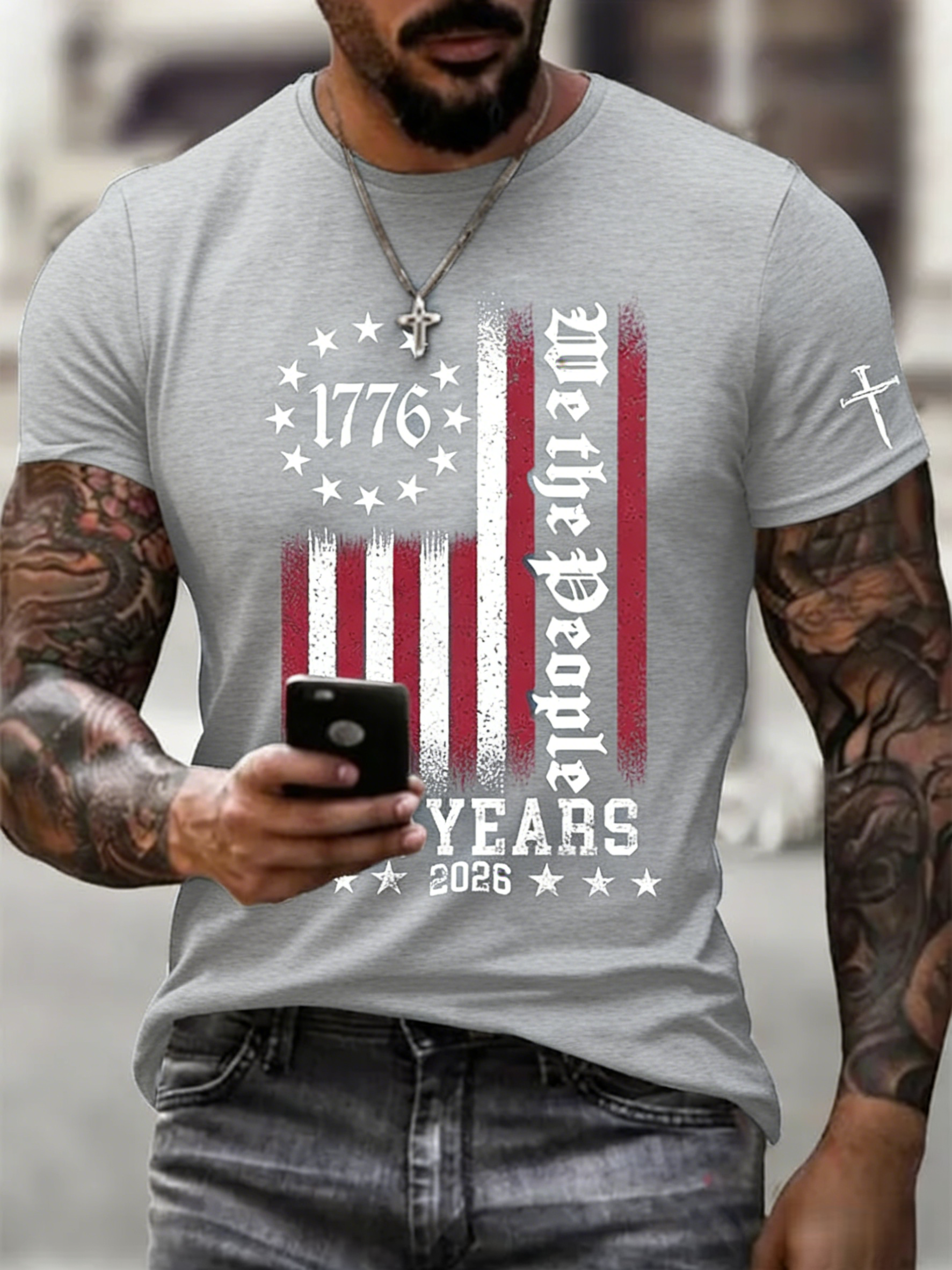 🎖️Men's Casual Printed Short-Sleeve T-Shirt