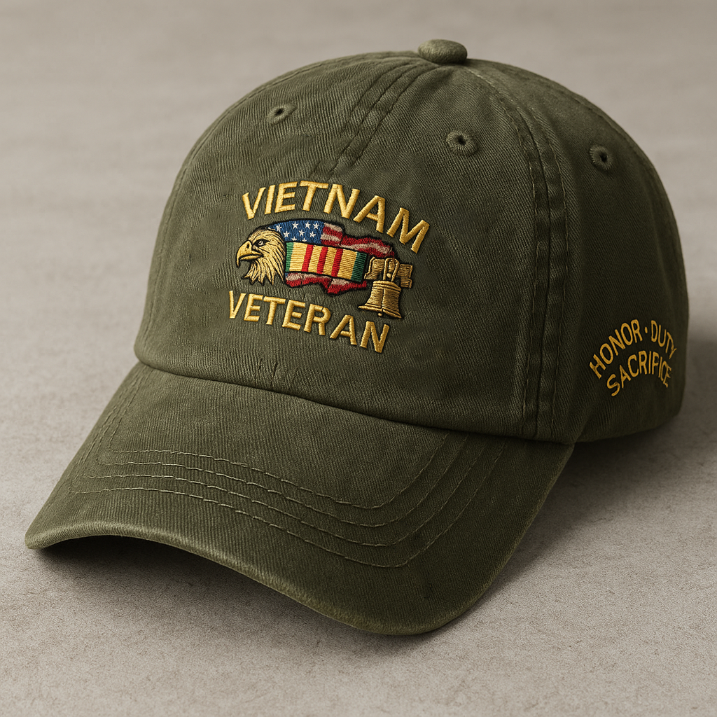 🔥BUY 3 FREE SHIPPING - Vietnam Veteran Honor Dad Hat