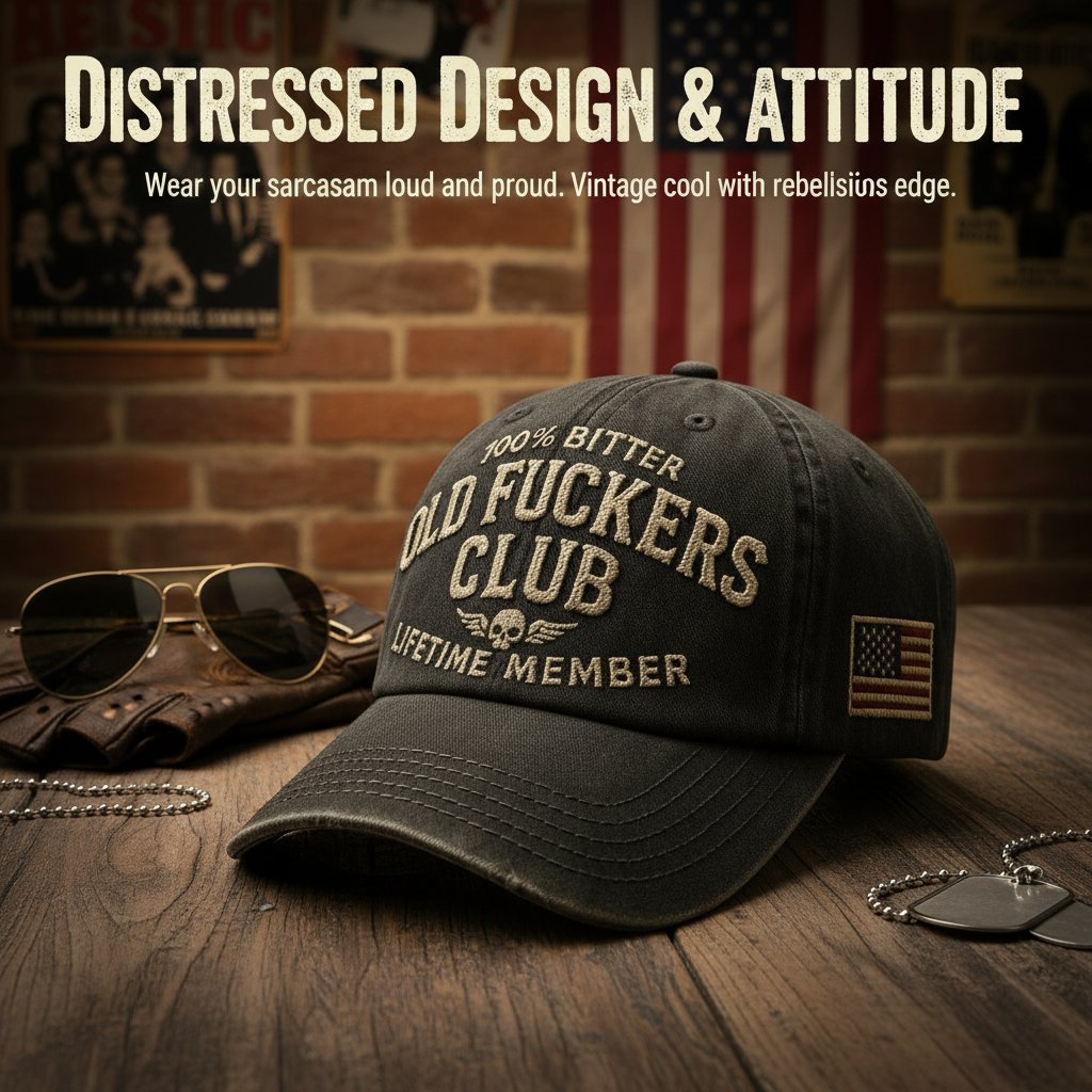 🧢 Old F*ckers Club - Vintage Baseball Cap