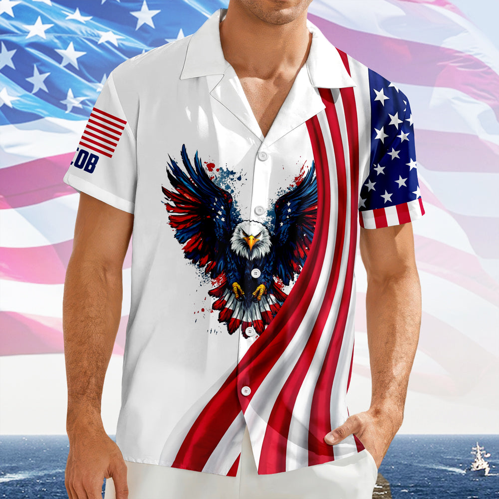 Custom Name American Pride Patriotic 250th Anniversary Eagle Hawaii Shirt HO82 901170