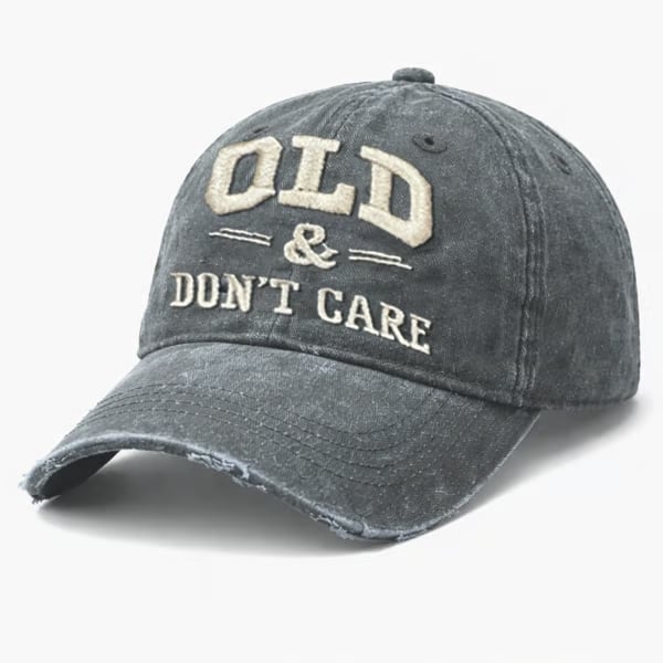 🔥Vintage Distressed"OLD & DON'T CARE"Cap