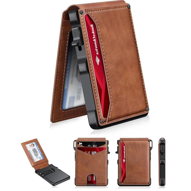 The Ultimate Smart Pop-Up Wallet: Slim, Secure, & RFID Protected