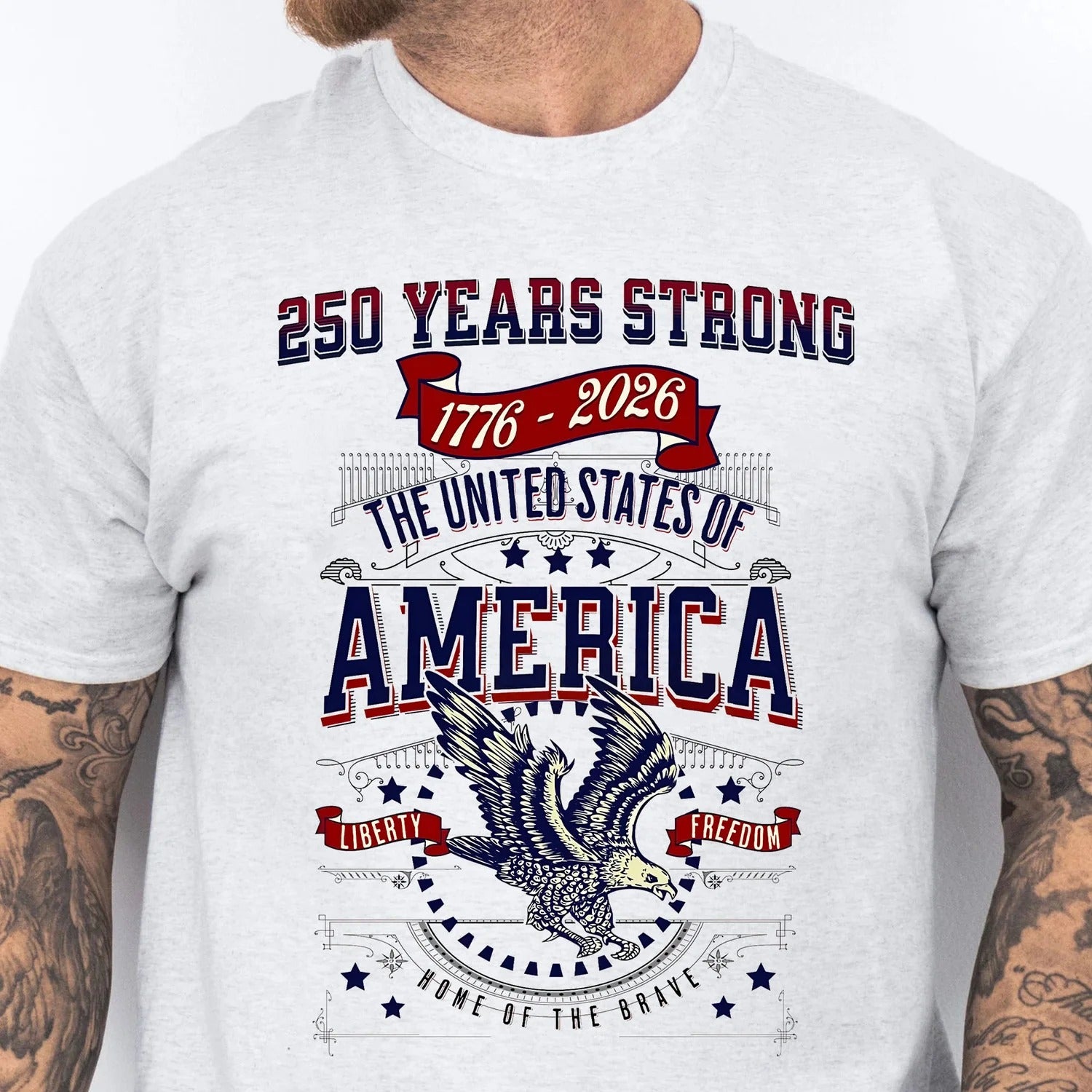 250 Years Strong USA Shirt, Happy 250th Birthday USA Shirt, America 250th Anniversary Shirt, Independence Day T-Shirt