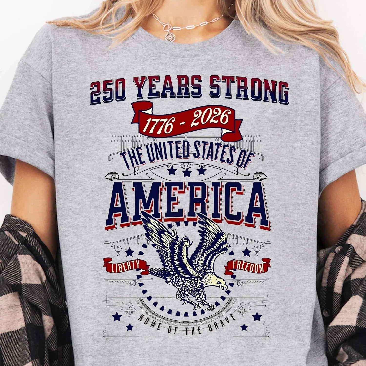 250 Years Strong USA Shirt, Happy 250th Birthday USA Shirt, America 250th Anniversary Shirt, Independence Day T-Shirt
